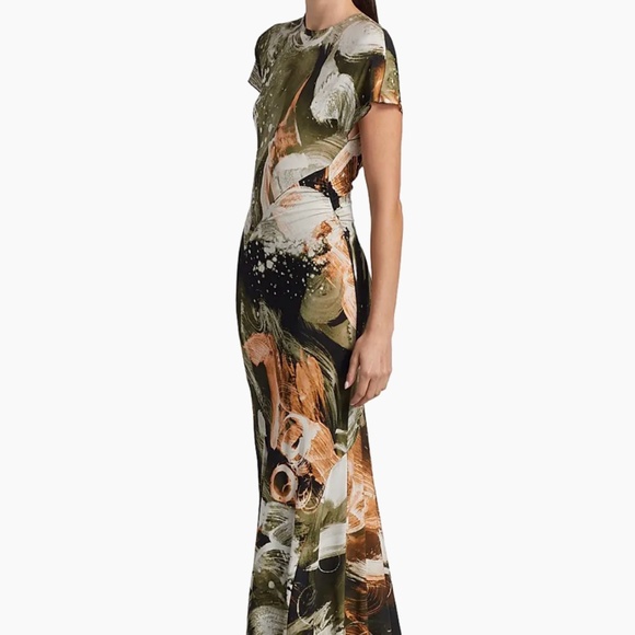 NEW Jason Wu Collection - Brushstroke Jersey Maxi Dress - New With Tags - Picture 2 of 5
